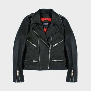 70s rock star **real** leather jacket - Straight to Hell limited edition
